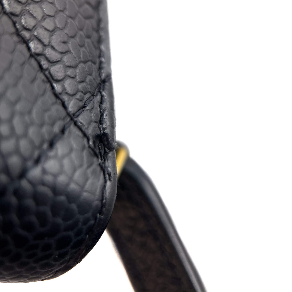 Second hand Chanel Zip Coin Purse Caviar Leather Black - Tabita Bags