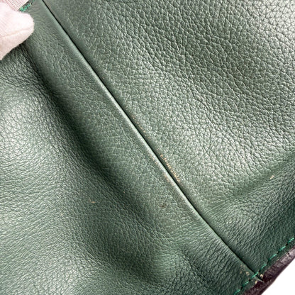 Second hand Chloé Marcie Medium Calfskin Leather Hobo Shoulder Bag Eucalyptus Green - Tabita Bags