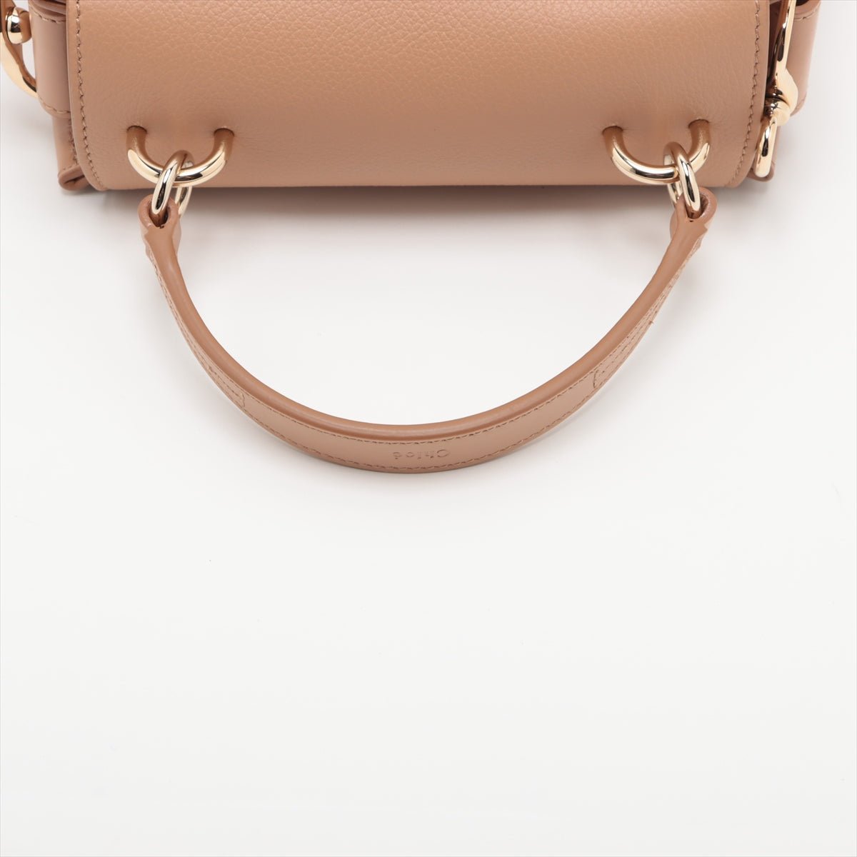 Second hand Chloé Tess Day Mini Calfskin Leather 3 - Ways Top - handle Bag Light Tan - Tabita Bags