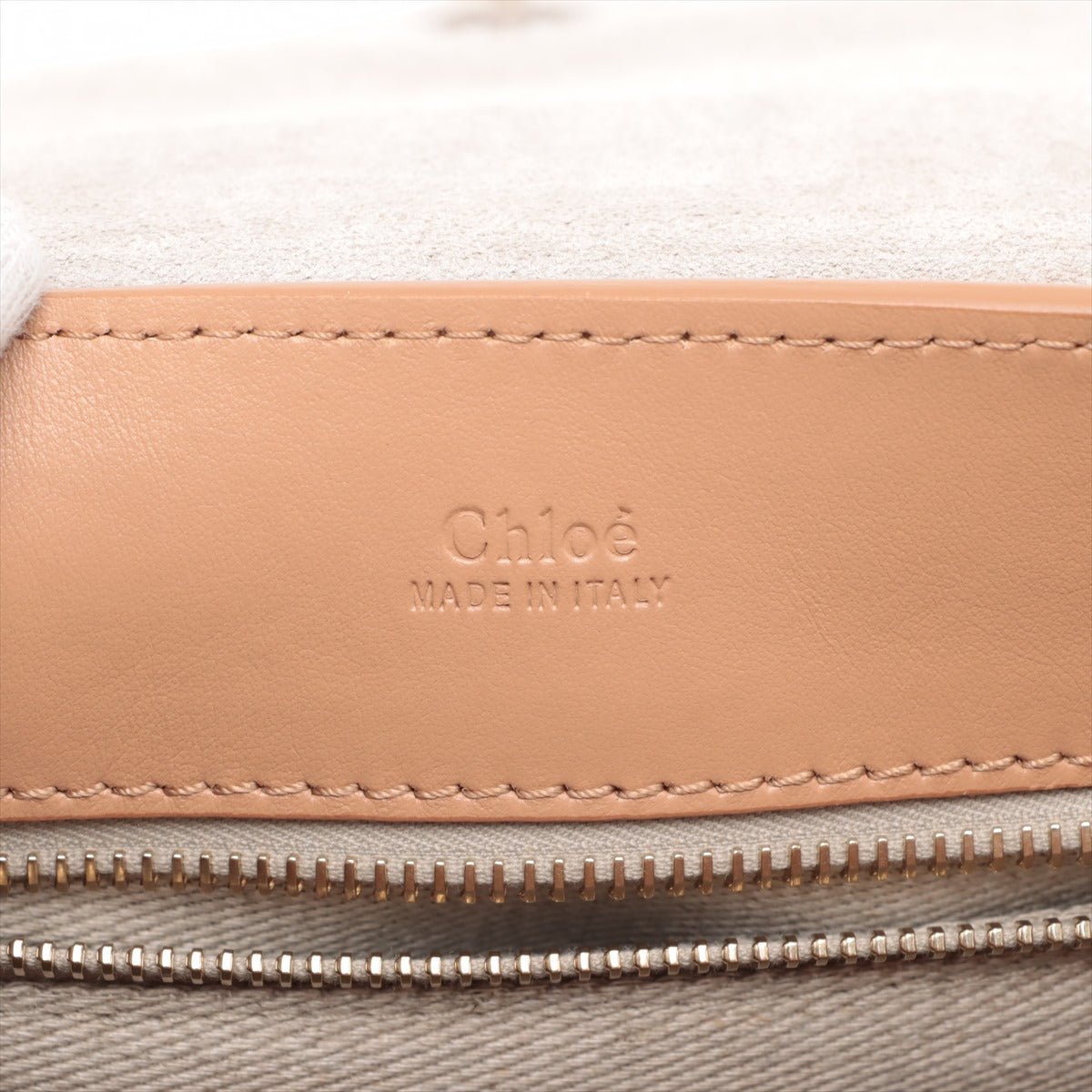 Second hand Chloé Tess Day Mini Calfskin Leather 3 - Ways Top - handle Bag Light Tan - Tabita Bags