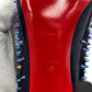 Second hand Christian Louboutin Pigalle 12 cm Spiked Leather Pump Purple - Tabita Bags