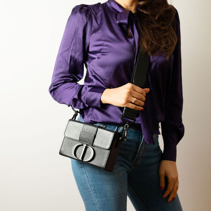 Second hand Dior 30 Montaigne Box Leather 3 - Ways Crossbody Black - Tabita Bags