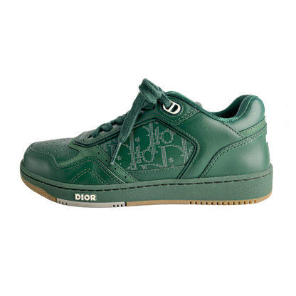 Second hand Dior B27 Leather Oblique Sneakers 38 Green - Tabita Bags