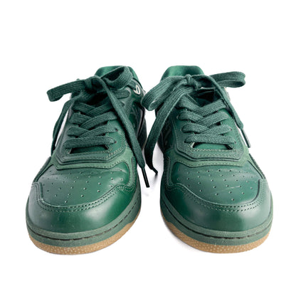 Second hand Dior B27 Leather Oblique Sneakers 38 Green - Tabita Bags