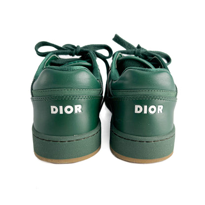 Second hand Dior B27 Leather Oblique Sneakers 38 Green - Tabita Bags