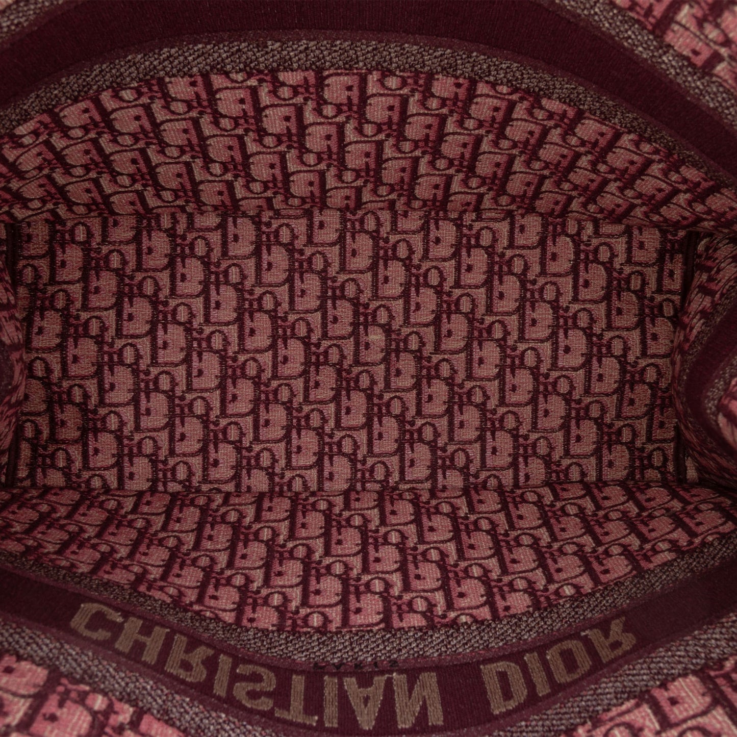 Second hand Dior Book Tote Large Canvas Embroidery Handbag Oblique Red - Tabita Bags