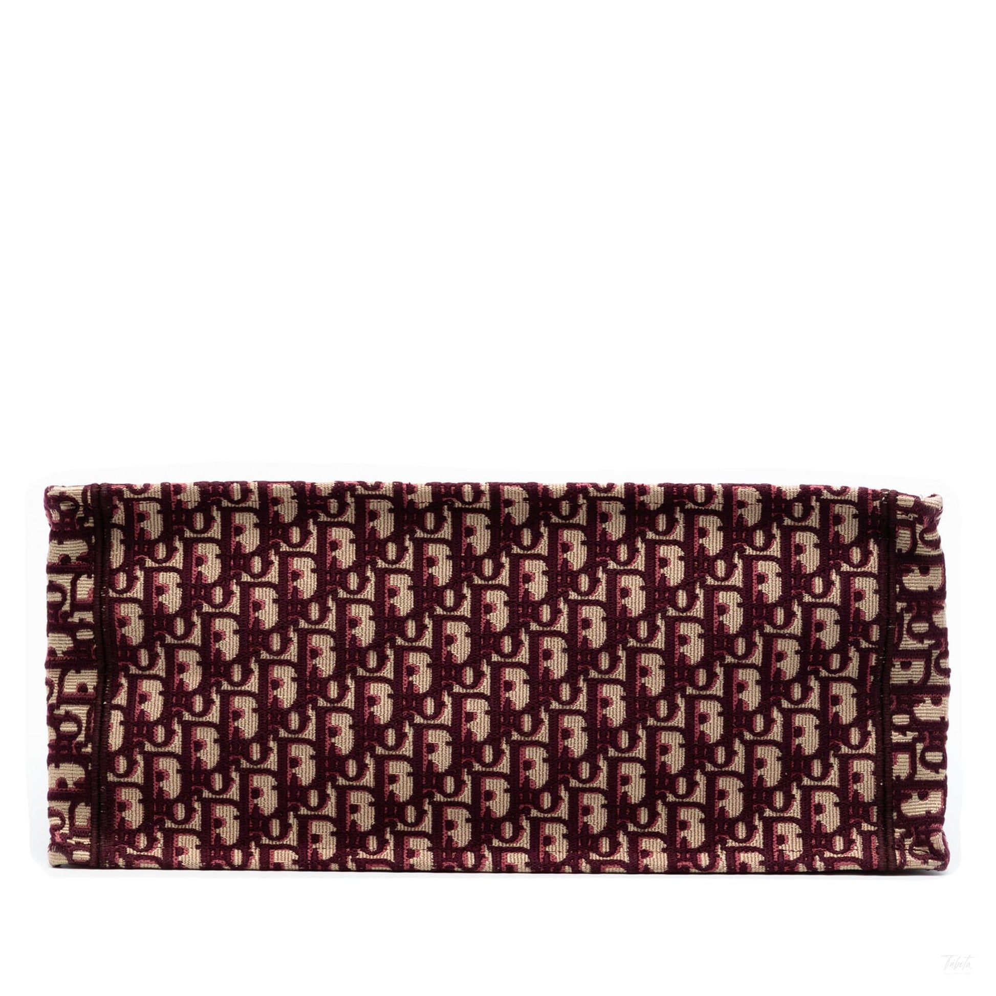 Second hand Dior Book Tote Large Canvas Embroidery Handbag Oblique Red - Tabita Bags