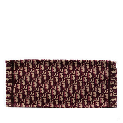 Second hand Dior Book Tote Large Canvas Embroidery Handbag Oblique Red - Tabita Bags