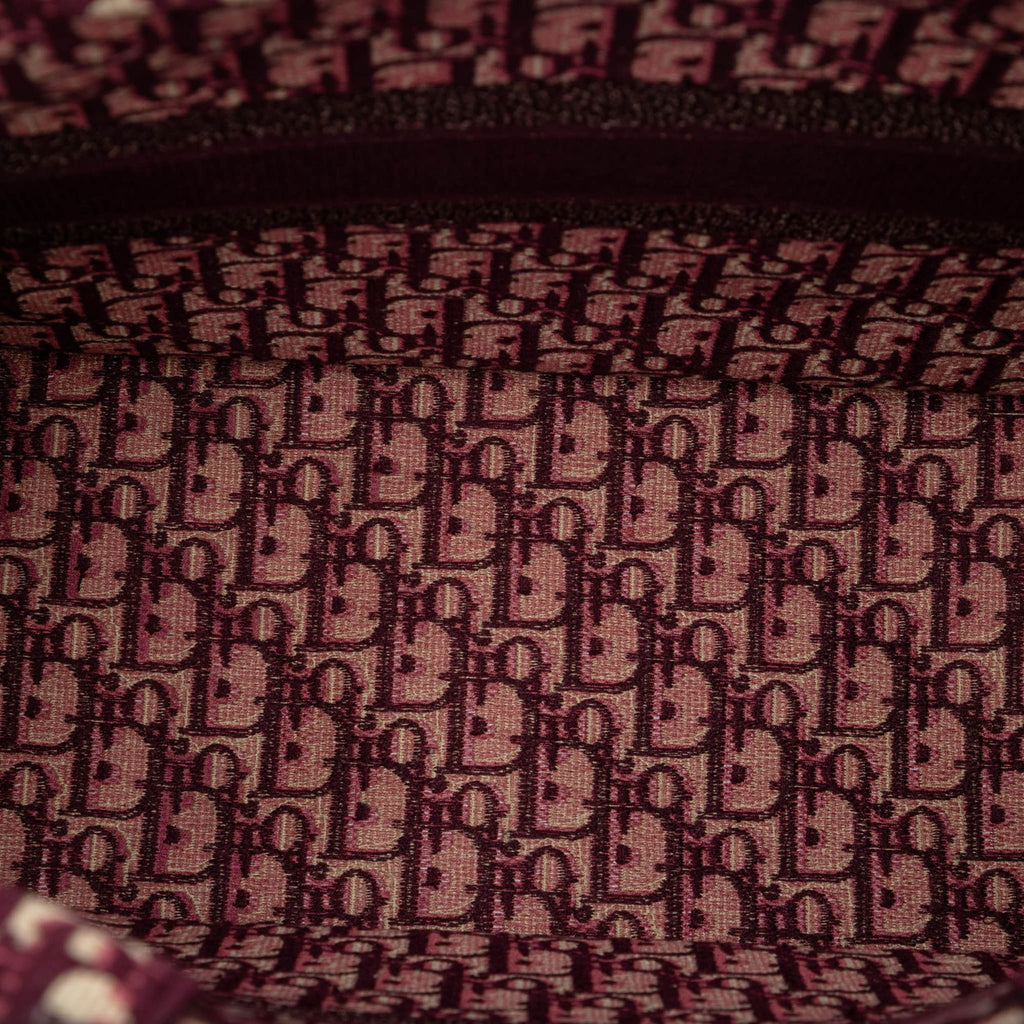 Second hand Dior Book Tote Large Canvas Embroidery Handbag Oblique Red - Tabita Bags