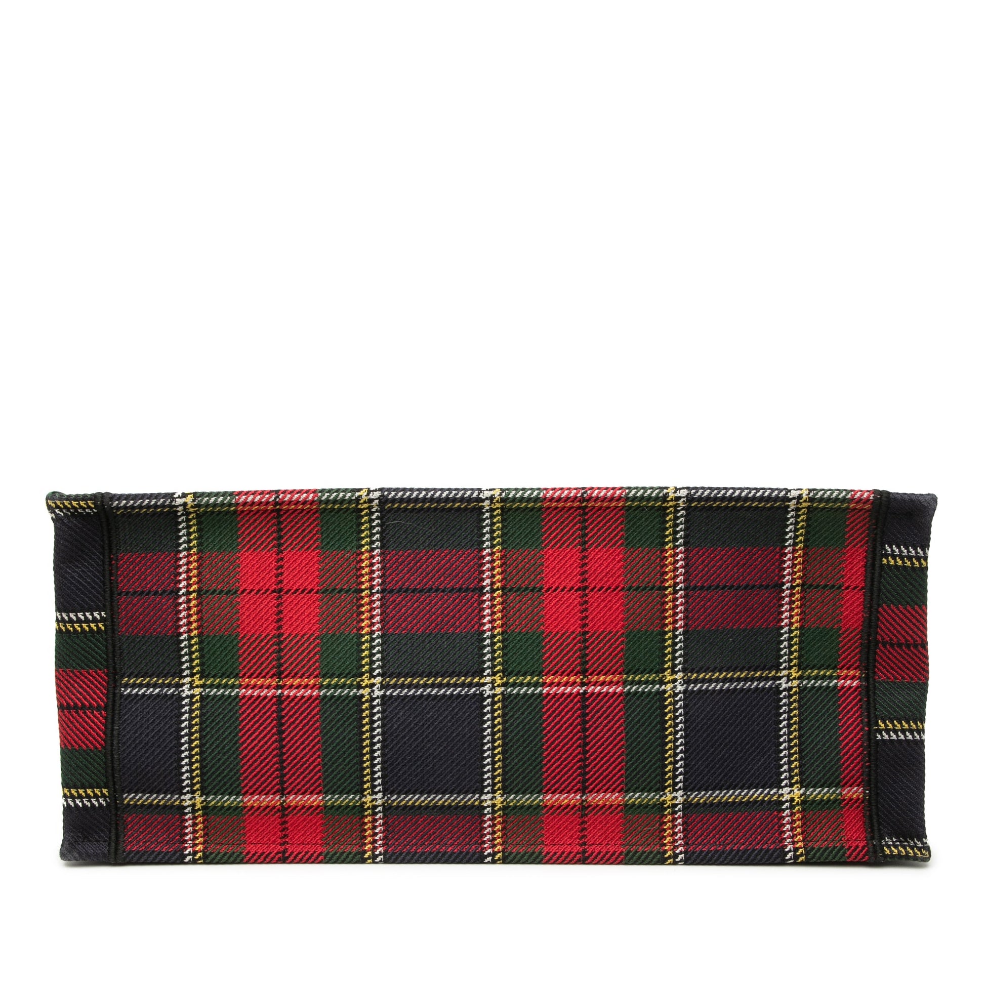 Second hand Dior Book Tote Large Canvas Embroidery Handbag Tartan Check - Tabita Bags