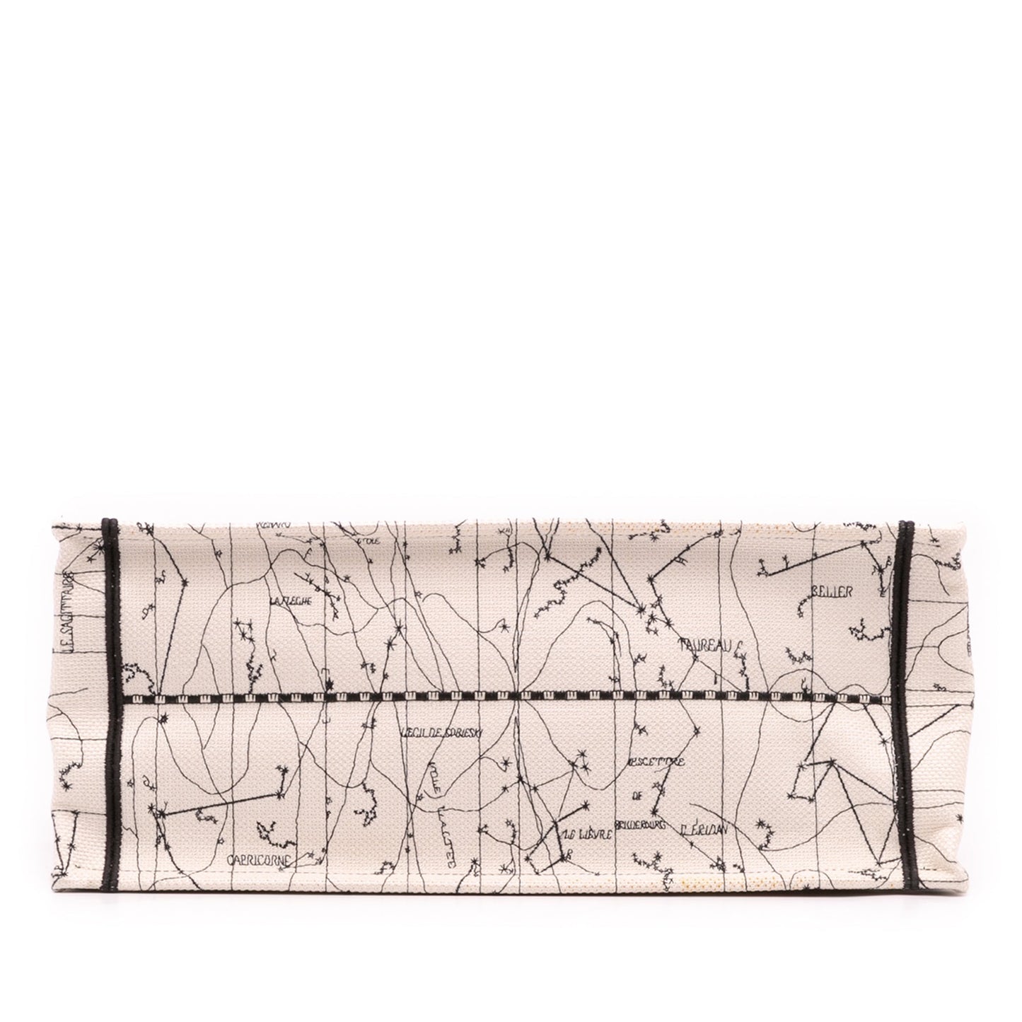 Second hand Dior Book Tote Large Embroidery Canvas Handbag Brown - Tabita Bags