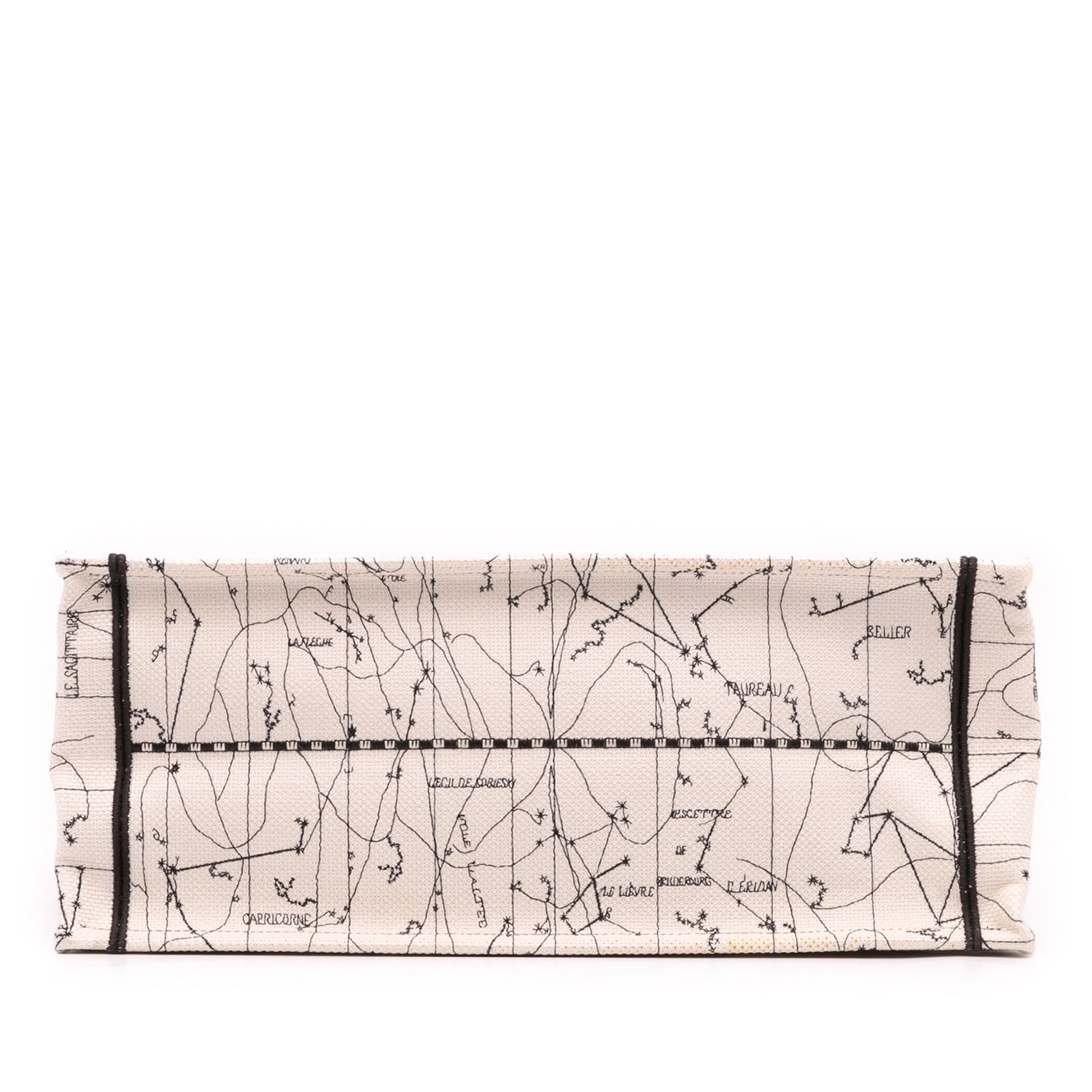 Second hand Dior Book Tote Large Embroidery Canvas Handbag Brown - Tabita Bags