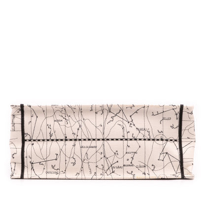 Second hand Dior Book Tote Large Embroidery Canvas Handbag Brown - Tabita Bags