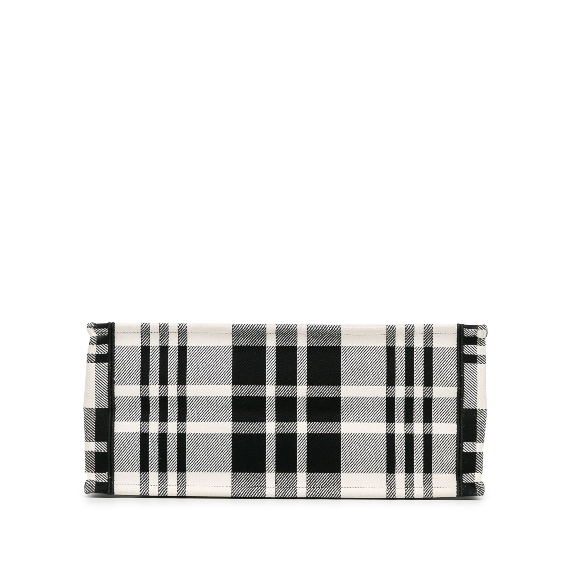 Second hand Dior Book Tote Large Embroidery Canvas Handbag White - Tabita Bags