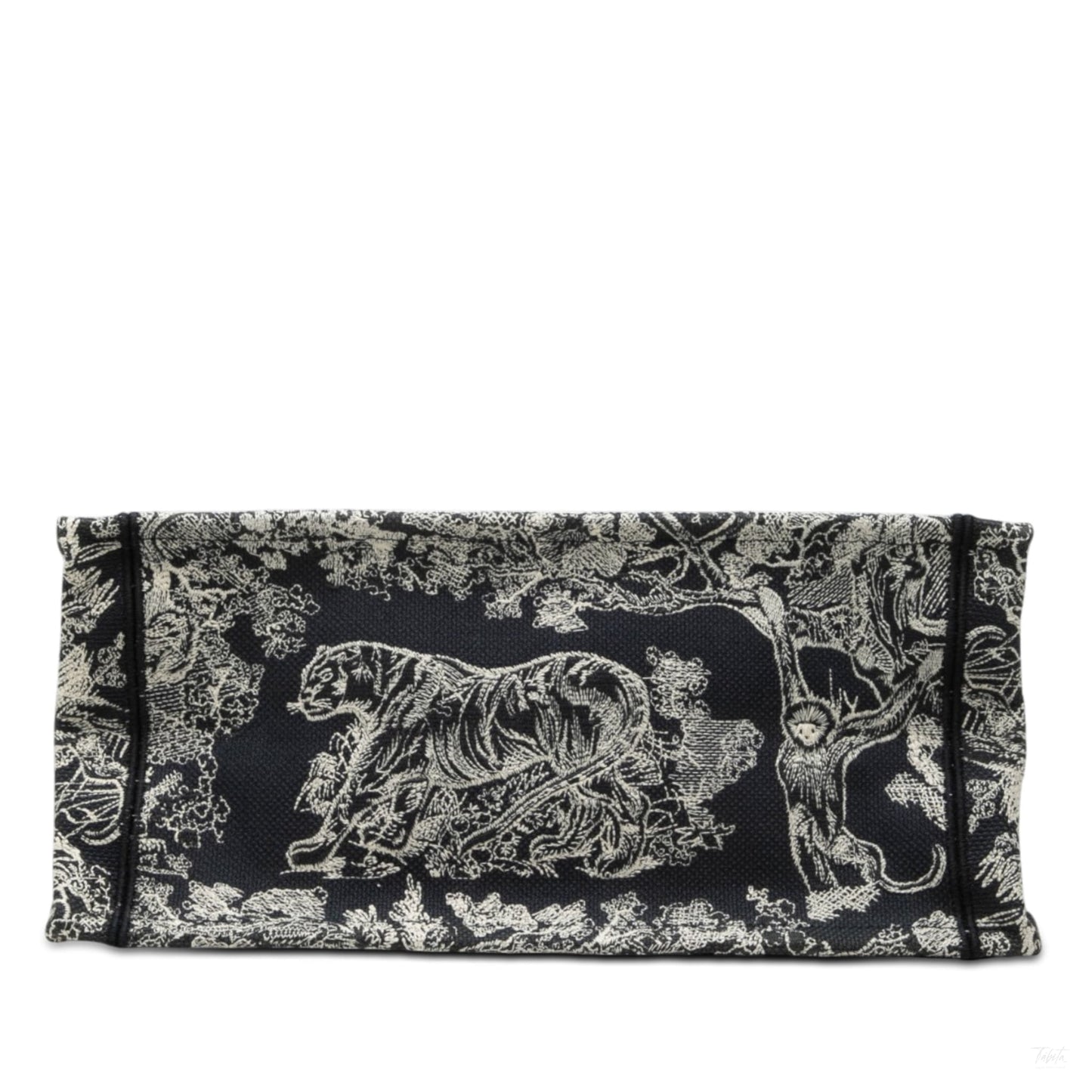 Second hand Dior Book Tote Medium Canvas Embroidery Handbag Dioriviera Toile De Jouy Blue - Tabita Bags