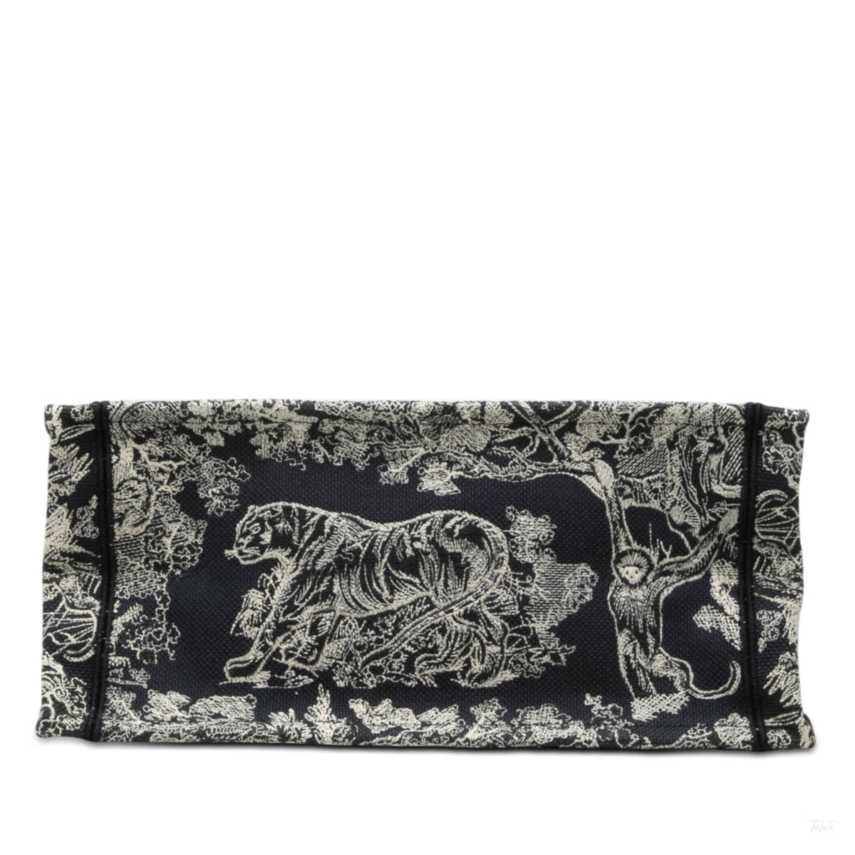 Second hand Dior Book Tote Medium Canvas Embroidery Handbag Dioriviera Toile De Jouy Blue - Tabita Bags