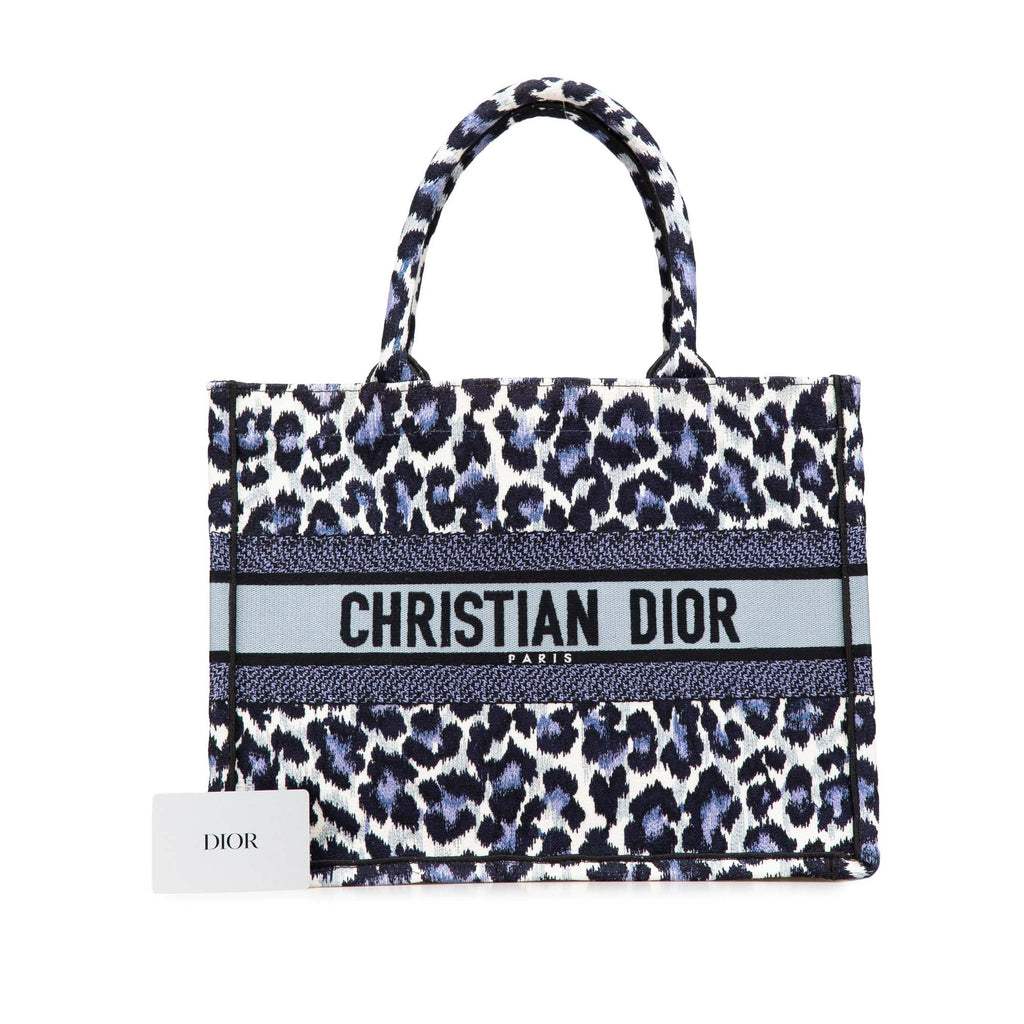 Second hand Dior Book Tote Medium Canvas Embroidery Handbag Mizza - Tabita Bags