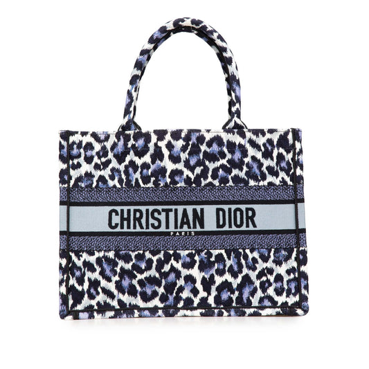 Second hand Dior Book Tote Medium Canvas Embroidery Handbag Mizza - Tabita Bags