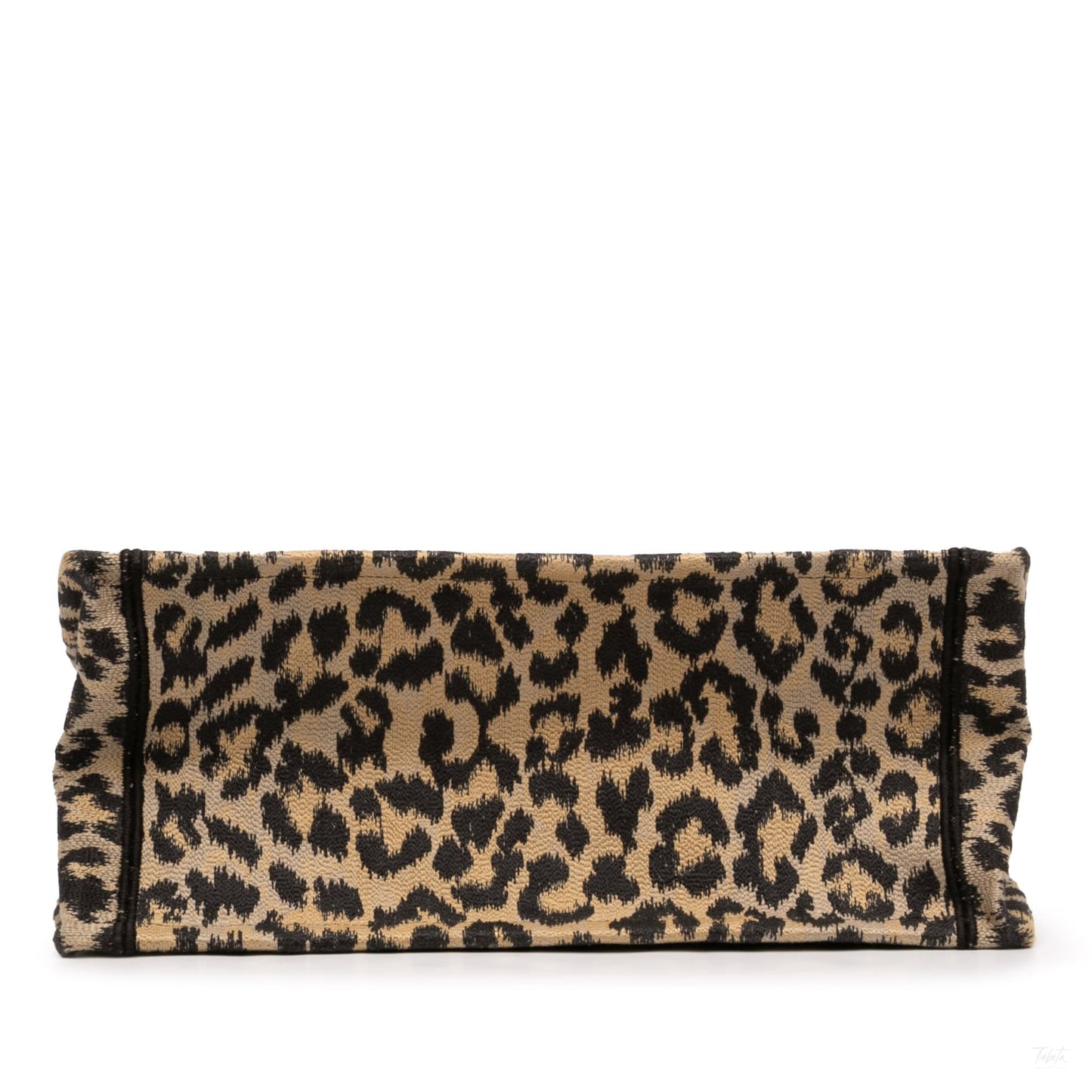 Second hand Dior Book Tote Medium Canvas Embroidery Handbag Mizza Leopard - Tabita Bags
