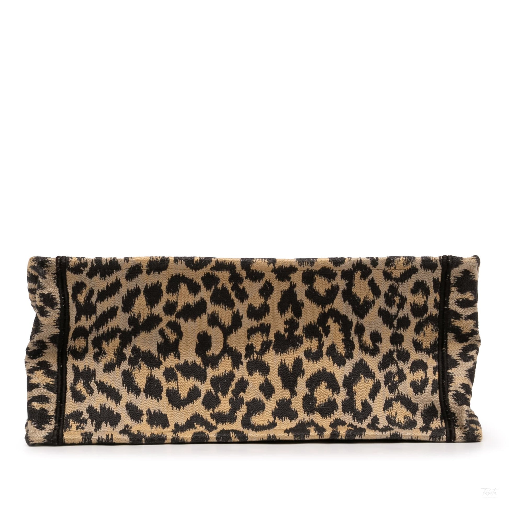 Second hand Dior Book Tote Medium Canvas Embroidery Handbag Mizza Leopard - Tabita Bags