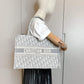 Second hand Dior Book Tote Medium Embroidery Canvas Bag Dior Oblique Grey - Tabita Bags