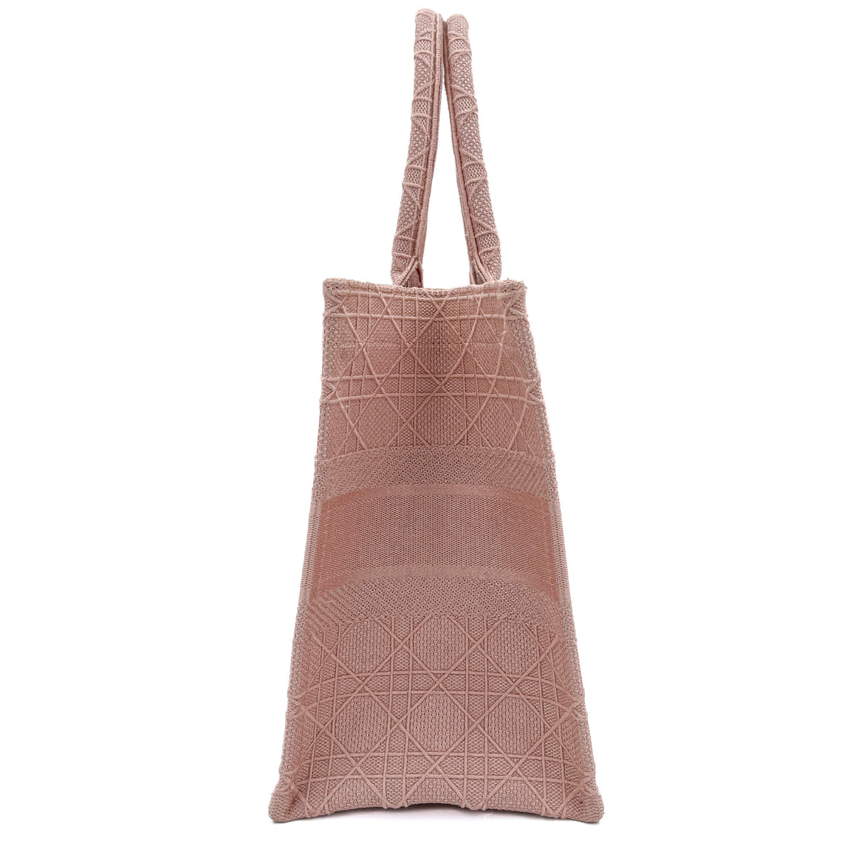 Second hand Dior Book Tote Medium Embroidery Canvas Bag Pink - Tabita Bags