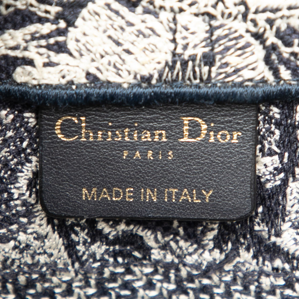 Second hand Dior Book Tote Small Embroidery Canvas Tote Bag Dioriviera Toile De Jouy Blue - Tabita Bags