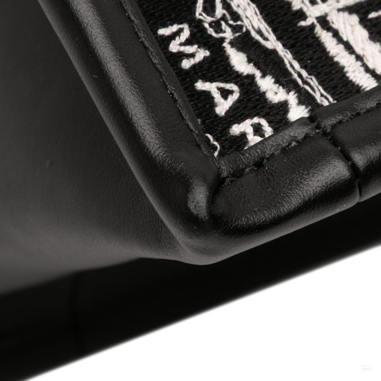 Second hand Dior Book Tote Small Embroidery Canvas Tote Bag Plan De Paris Black - Tabita Bags