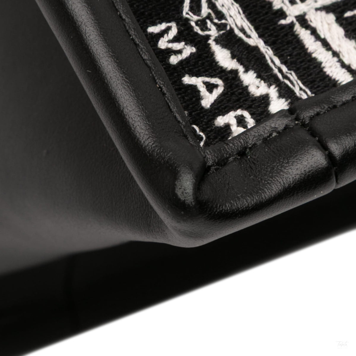Second hand Dior Book Tote Small Embroidery Canvas Tote Bag Plan De Paris Black - Tabita Bags