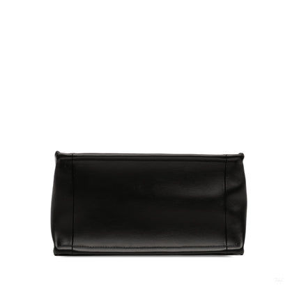 Second hand Dior Book Tote Small Embroidery Canvas Tote Bag Plan De Paris Black - Tabita Bags