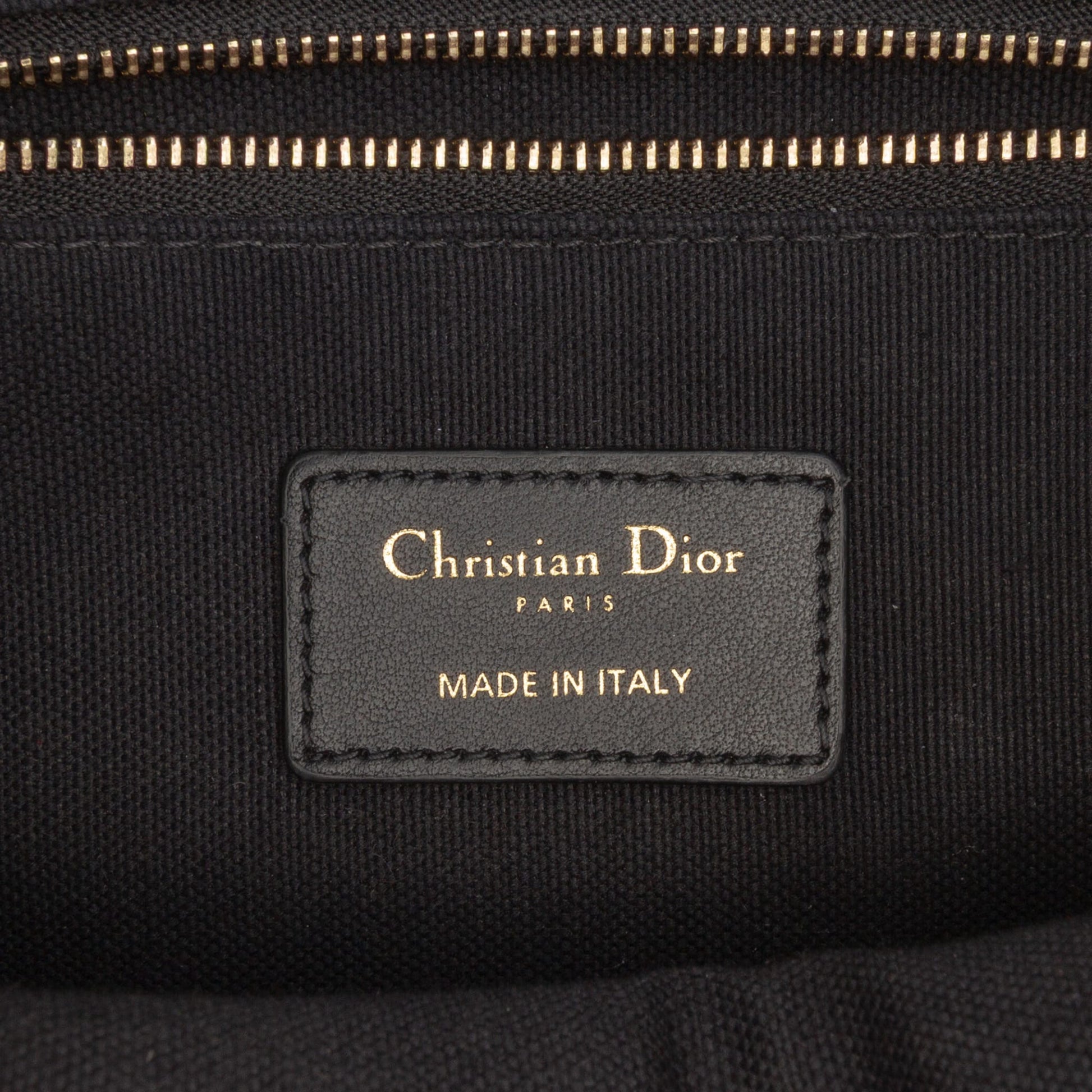 Second hand Dior Book Tote Small Embroidery Canvas Tote Bag Plan De Paris Black - Tabita Bags