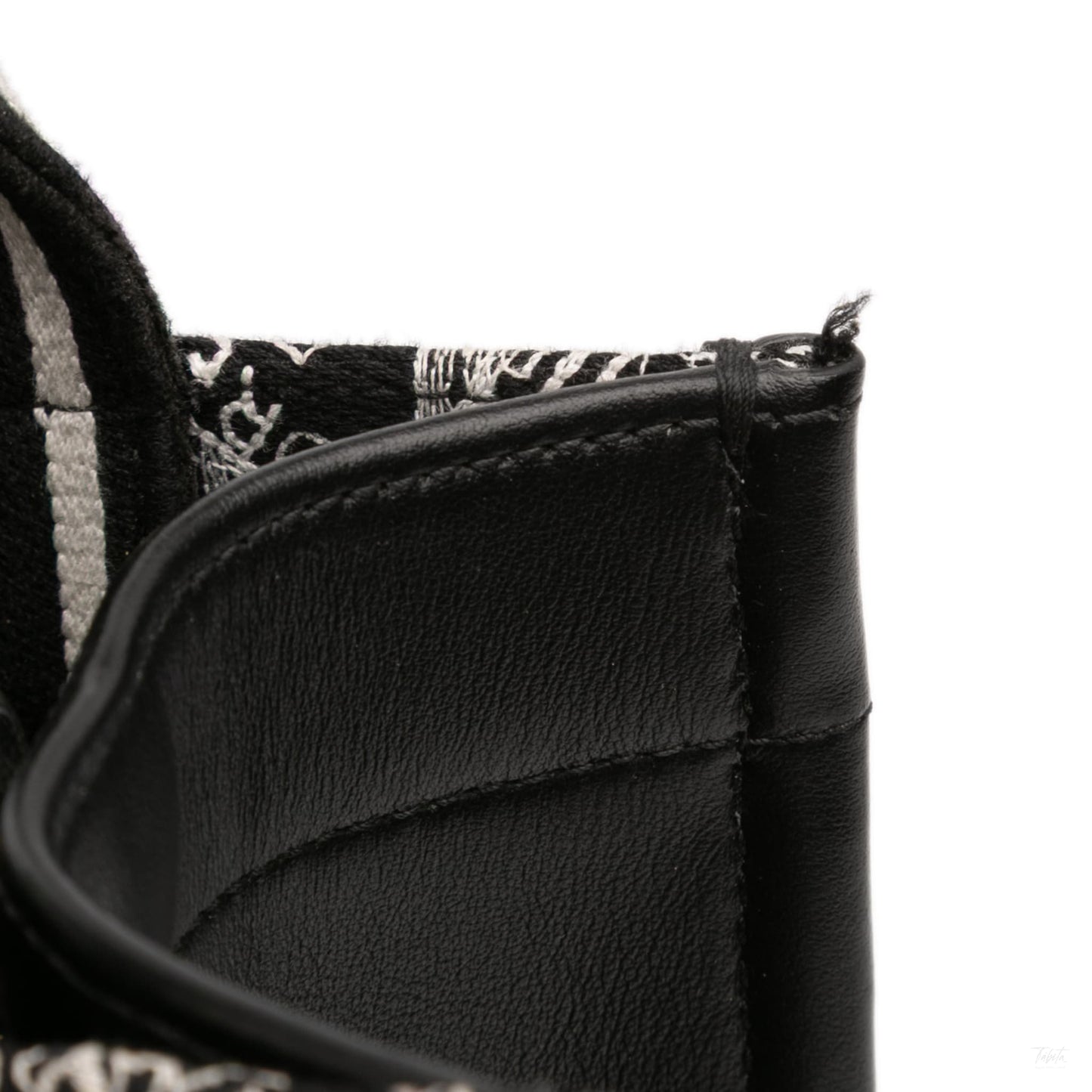 Second hand Dior Book Tote Small Embroidery Canvas Tote Bag Plan De Paris Black - Tabita Bags