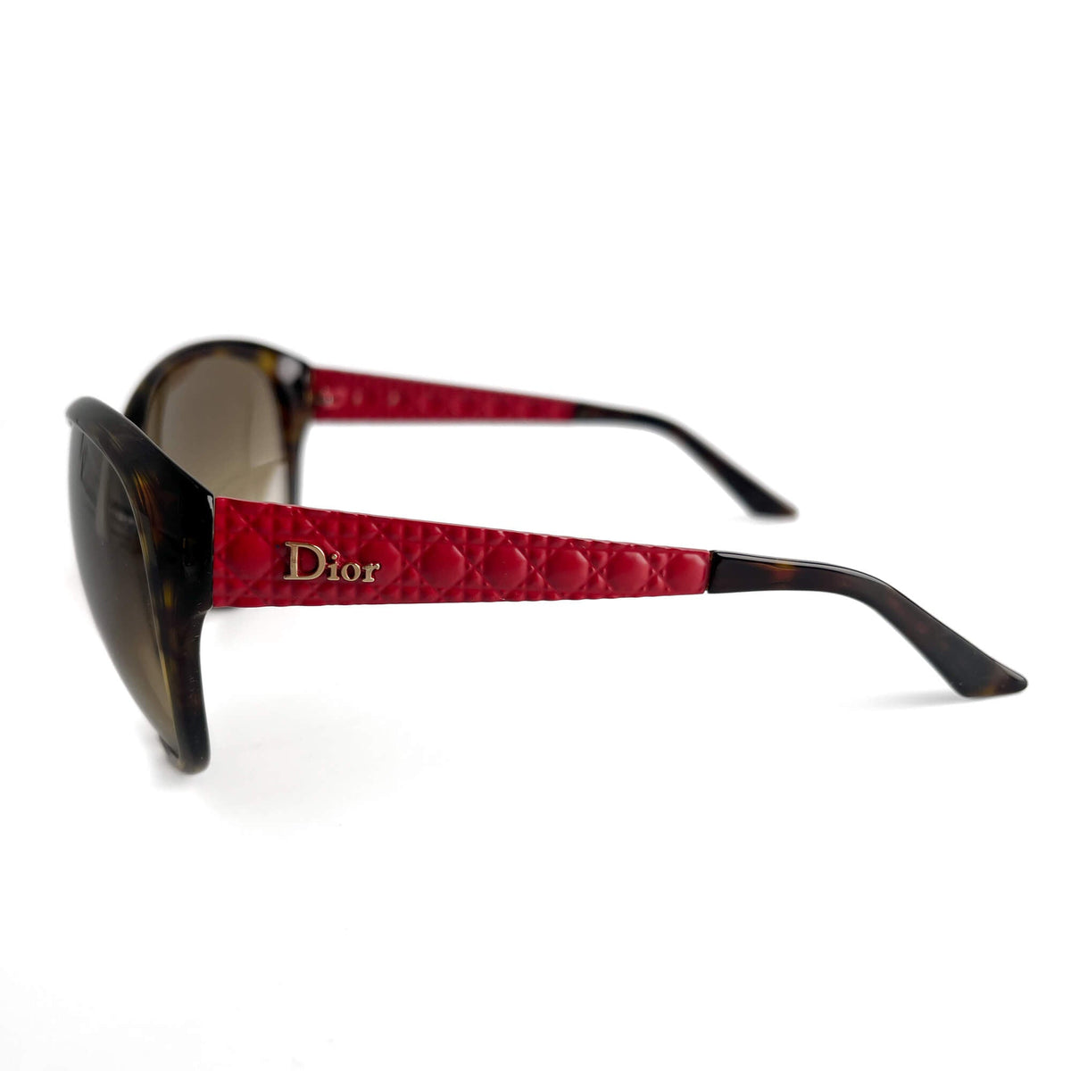 Second hand Dior Cannage Acetate Oversized Brown - Tabita Bags