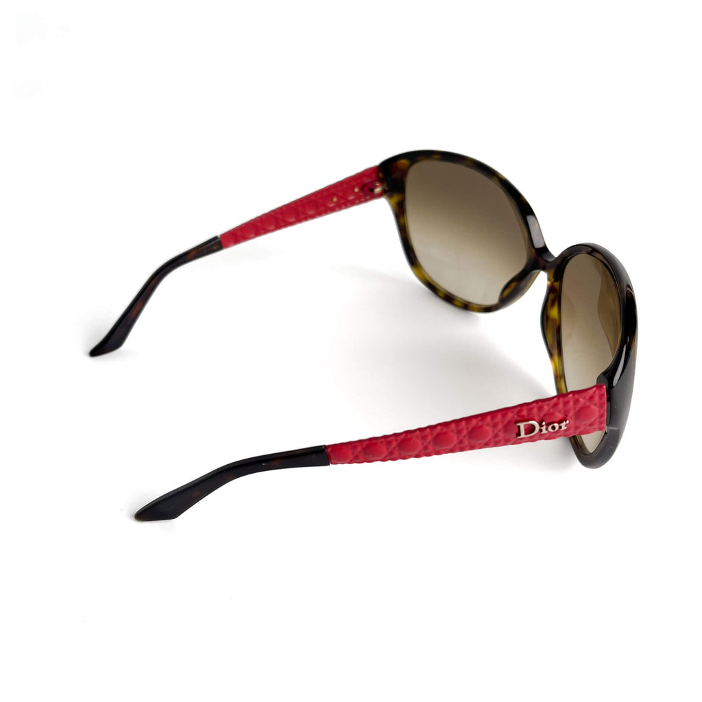 Second hand Dior Cannage Acetate Oversized Brown - Tabita Bags
