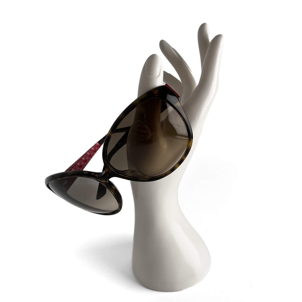 Second hand Dior Cannage Acetate Oversized Brown - Tabita Bags