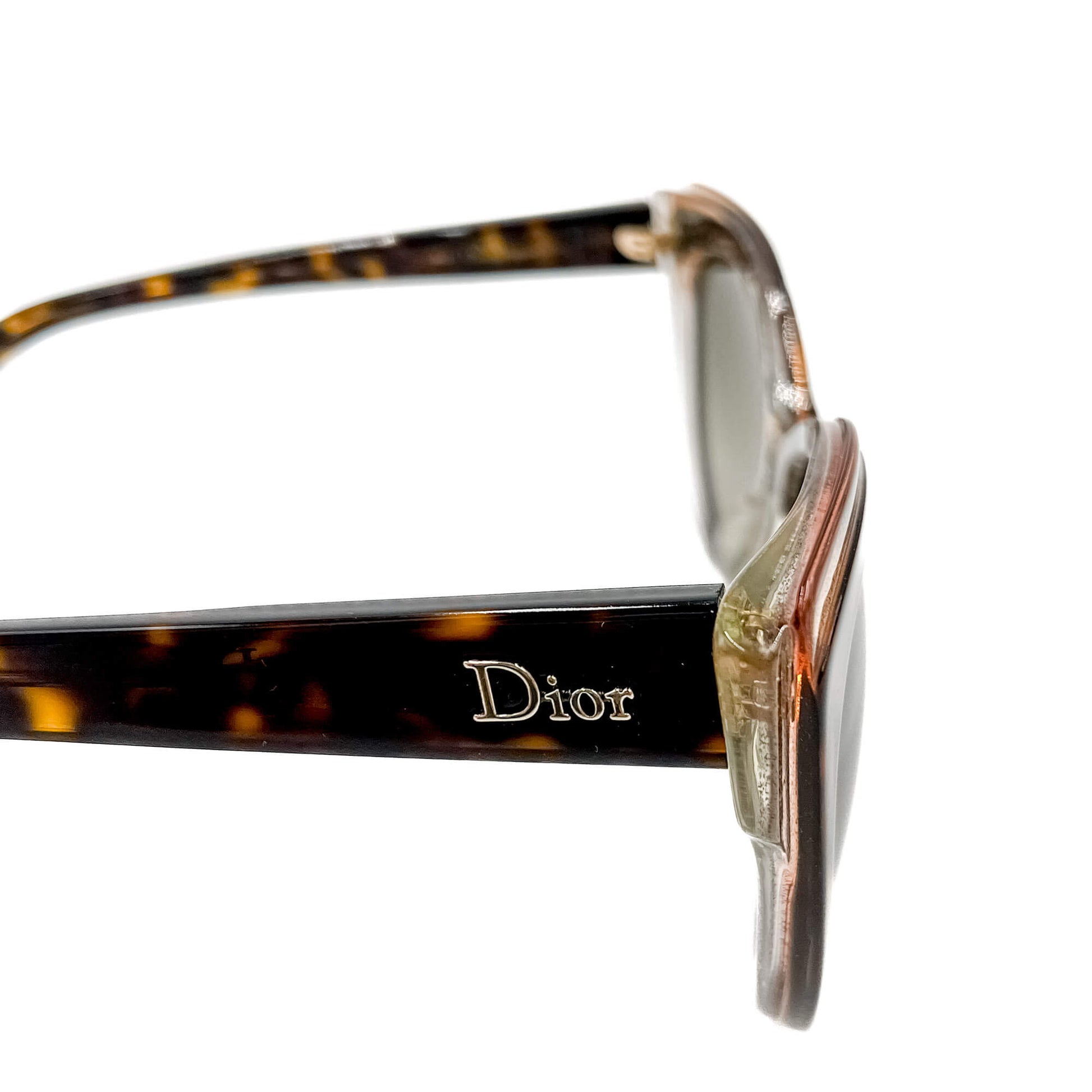 Second hand Dior Glisten1 Acetate Sunglasses Brown - Tabita Bags