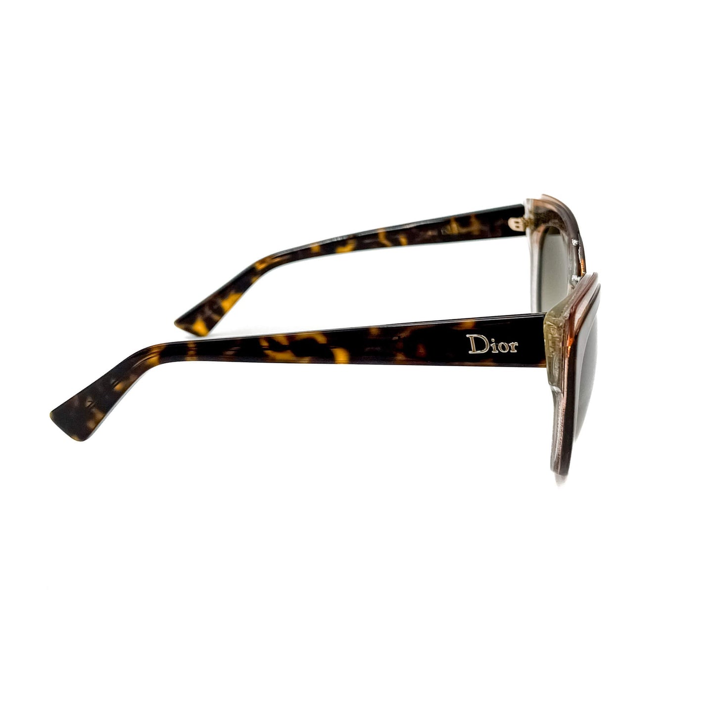 Second hand Dior Glisten1 Acetate Sunglasses Brown - Tabita Bags