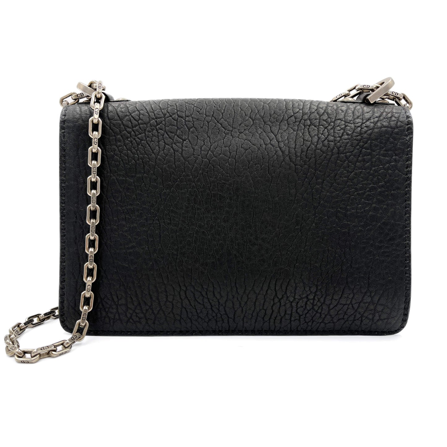 Second hand Dior J'Adior Grained Calfskin Leather Flap Crossbody Black - Tabita Bags