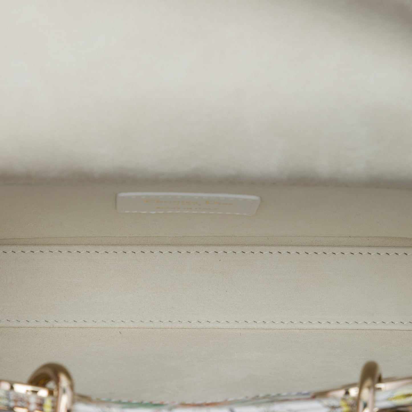 Second hand Dior Lady D-Joy Medium Calfskin Astral Flowers Top-handle Handbag Multicolor - Tabita Bags
