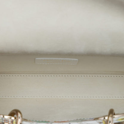 Second hand Dior Lady D-Joy Medium Calfskin Astral Flowers Top-handle Handbag Multicolor - Tabita Bags