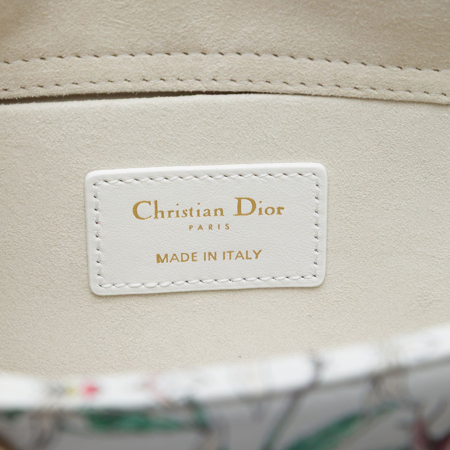 Second hand Dior Lady D-Joy Medium Calfskin Astral Flowers Top-handle Handbag Multicolor - Tabita Bags