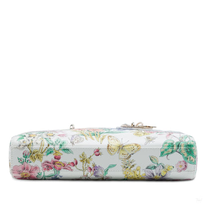 Second hand Dior Lady D-Joy Medium Calfskin Astral Flowers Top-handle Handbag Multicolor - Tabita Bags