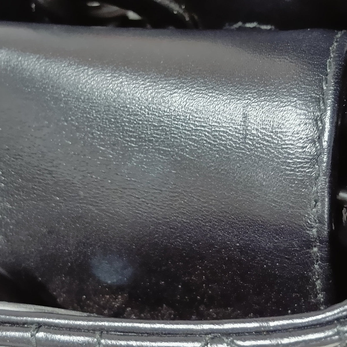 Second hand Dior Lady D-Joy Small Calfskin & Patent Cannage Top-handle Handbag Black - Tabita Bags