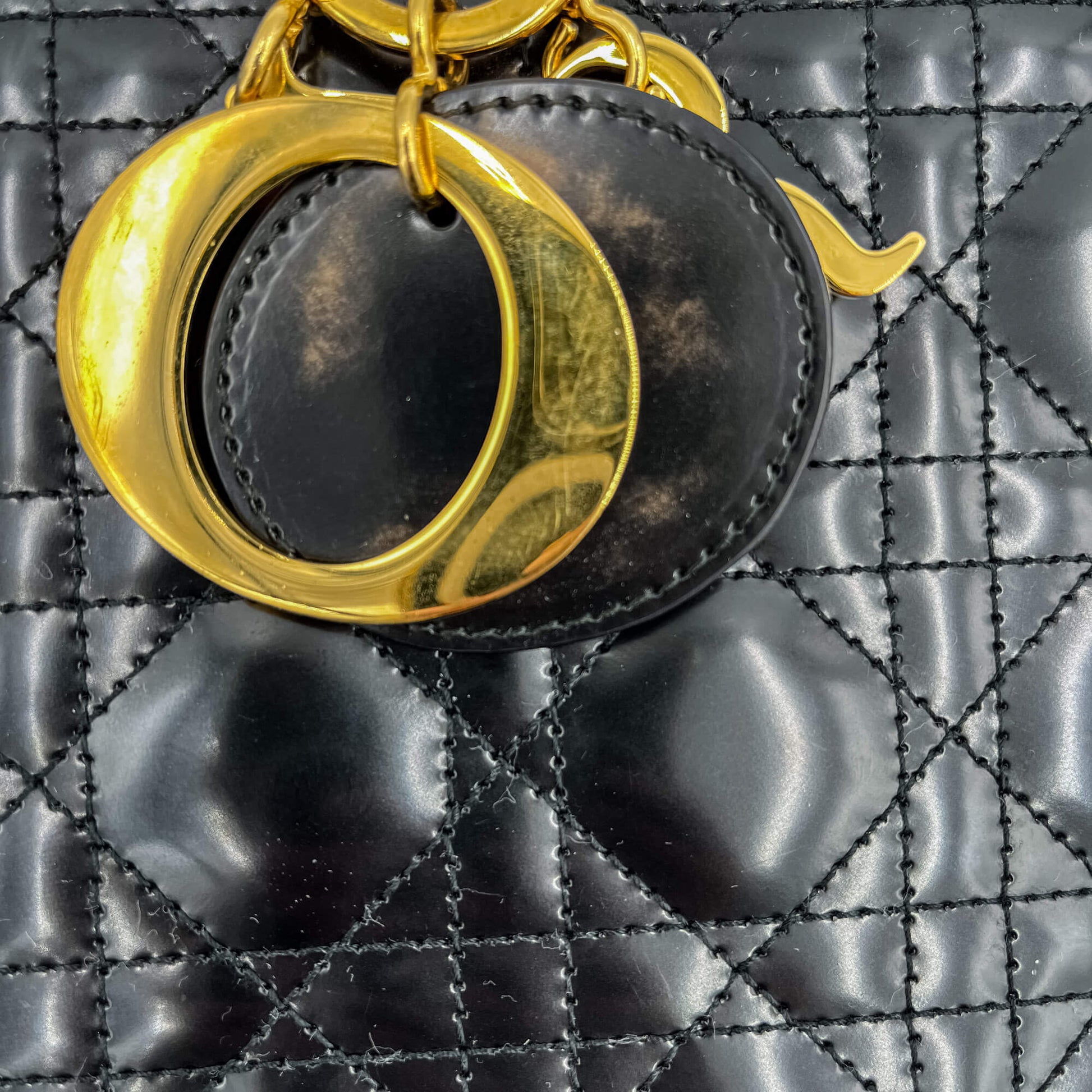 Leather Goods Dior Sac Vintage Dior Lady Dior Large Zip Cannage