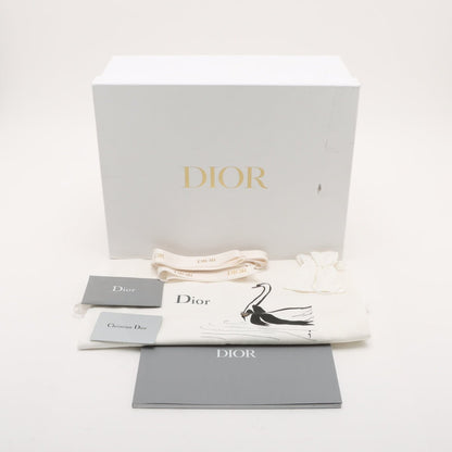 Second hand Dior Lady Dior Medium Calfskin Leather Cannage Tote Handbag Black - Tabita Bags