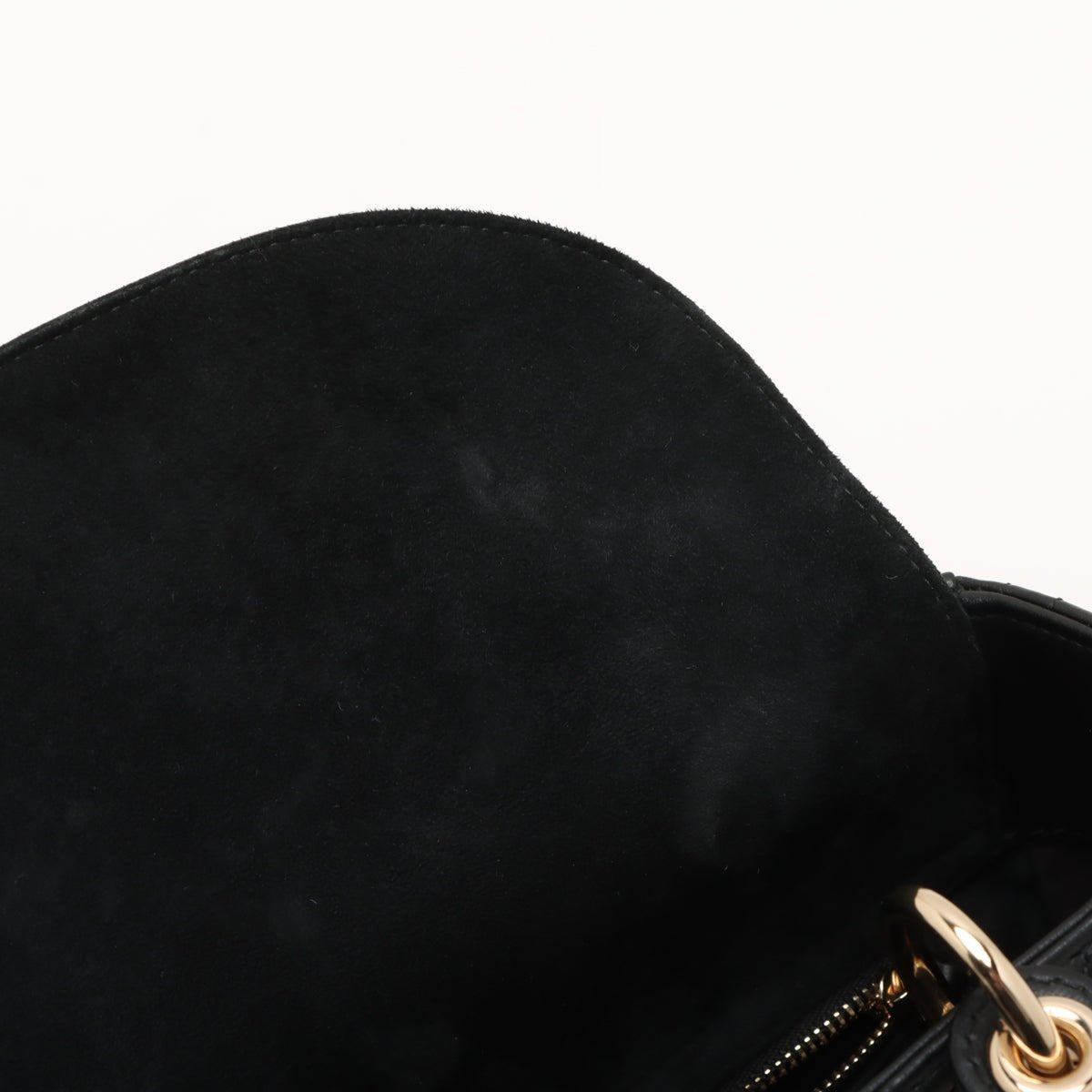 Second hand Dior Lady Dior Medium Calfskin Leather Cannage Tote Handbag Black - Tabita Bags