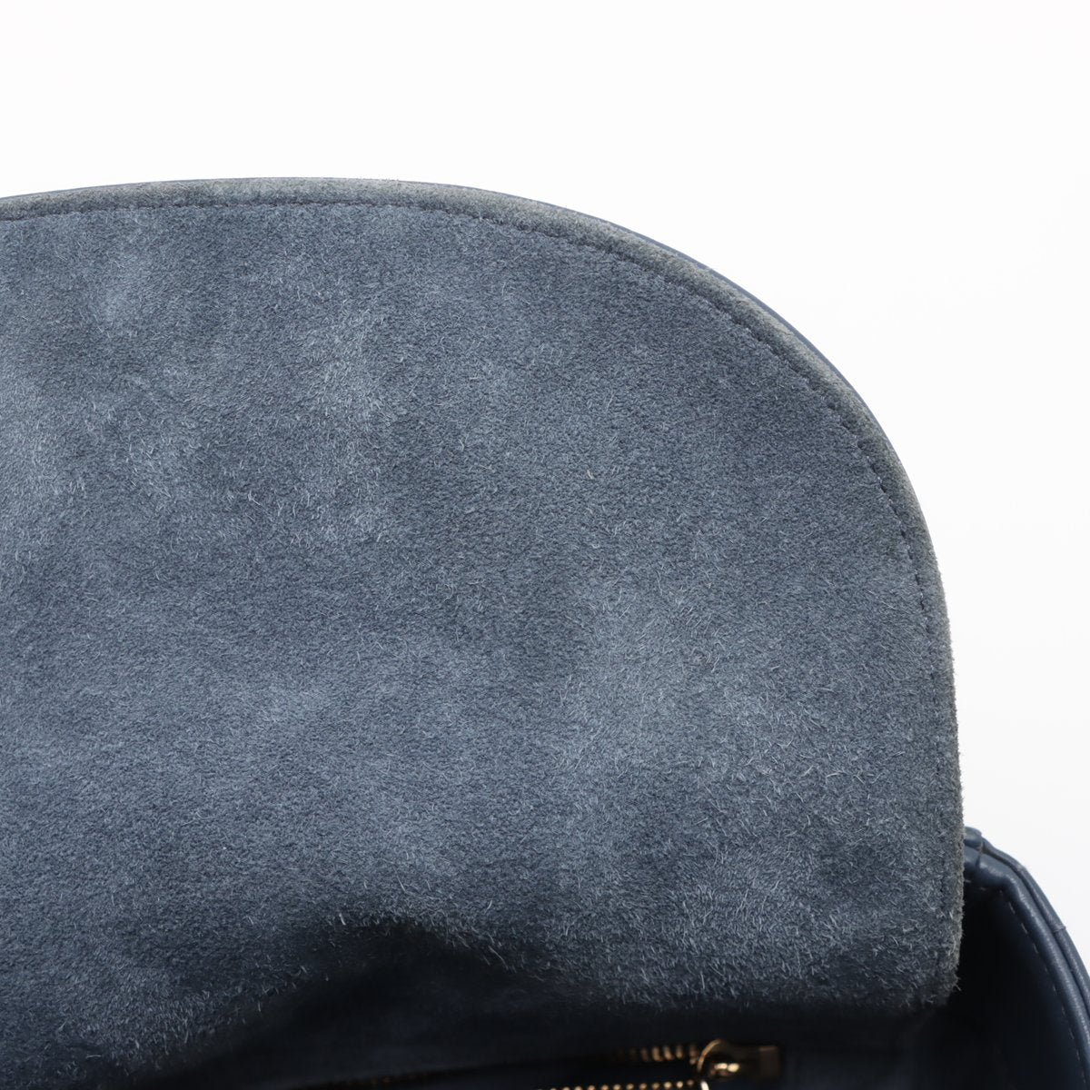 Second hand Dior Lady Dior Medium Calfskin Leather Cannage Tote Handbag Blue - Tabita Bags