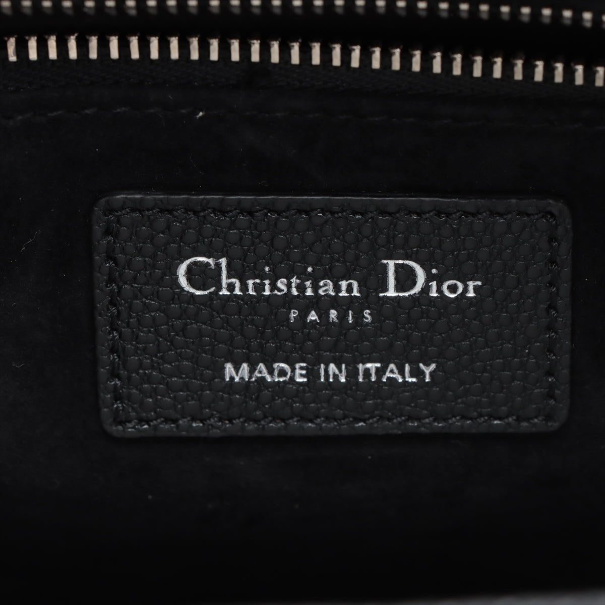 Second hand Dior Lady Dior Medium Cannage Grained Calfskin Leather 2 - Ways Tote Bag Black - Tabita Bags