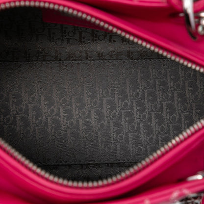 Second hand Dior Lady Dior Medium Cannage Lambskin Leather 2 - Ways Tote Bag Pink - Tabita Bags