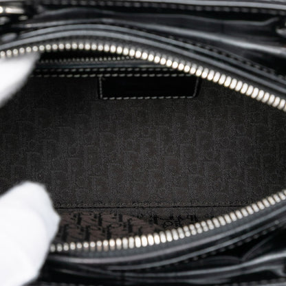 Second hand Dior Lady Dior Medium Patent Leather Cannage Tote Handbag Black - Tabita Bags